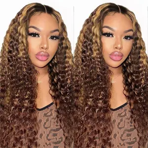 Ombre Highlight 4/27 Deep Wave Lace Front wigs Human Hair 4/27 Body Wave Lace Front wigs Human Hair 4/27 Straight Hair Lace Front wigs Human Hair