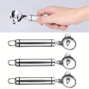 3-Piece Stainless Steel Cactus Peeler Set, Multifunctional Kitchen Tool with Straight Edge Blade, Ergonomic Handle, Safe Food Design, Metal, Vegetable Fruit Cutter