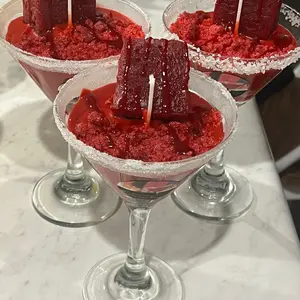 Red velvet cake candle