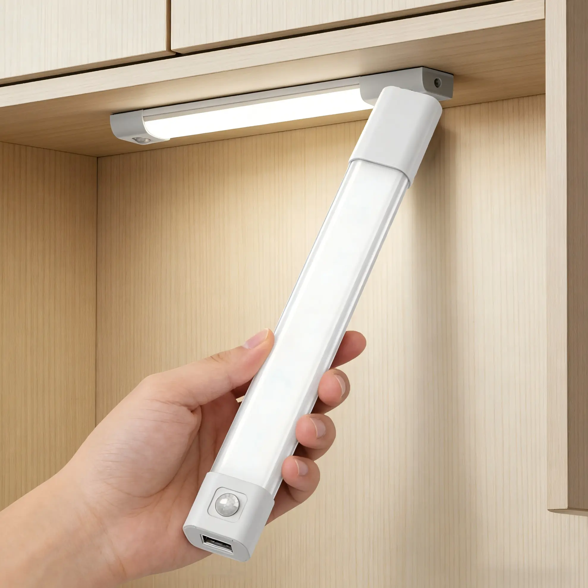 DAYBETTER Under Cabinet Lighting Wireless, Motion Sensor Lights Indoor, Cabinet Lights Rechargeable, Dimmable Closet Lights Under Counter Lights for Kitchen, Shelf, Stair, Hallway,dorm essentials,home decor,home essentials,camping essentials