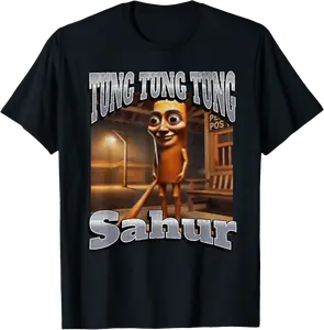 Tung Tung Sahur Funny Italian Brainrot Meme Graphic T-Shirt - Kadashya Shop 26B0F3CM9N4P