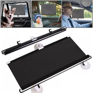 Car Window Shade for Side Windows Sun Shade Retractable for Car Blocks Heat UV Rays Glare Protection Roller Sunshade Visor for Baby Kids Pet Passenger