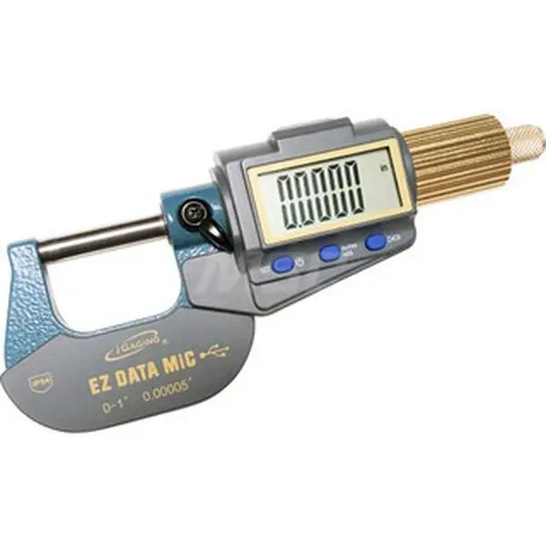 iGaging High Precision Electronic Outside Micrometer - 1" Max, Solid Carbide Face, IP54, 0.000050" Resolution, Ratchet Stop Thimble, Model 35-054-U01 (Automotive & Motorcycle Car Repair Diagnostic Tool), Micrometers