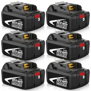 6.0Ah BL1860B &10.0 12.0 Ah Replacement Battery for Makita 18V Battery Compatible with Makita 18V Lithium ion Battery BL1850B BL1840 BL1830 BL1815 BL1860B BL1860 BL1850  Compatible with Makita 18 Volt Chargers