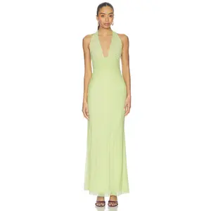 AFRM Anja Dress in Citrus Pin Dot