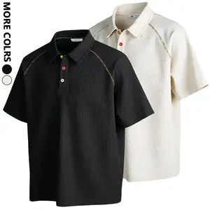 Men's short-sleeved Cuban Guevara shirt, casual summer beach button-down shirt, men's top, soft.