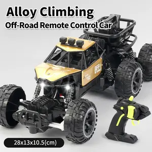 1/16 Scale, Large Size RC Car Kits, 6WD Crawler Climbing RC Truck, 2.4G Electric Remote Control Car with Headlight, All Terrain Vehicle Hobby Toy for Kids