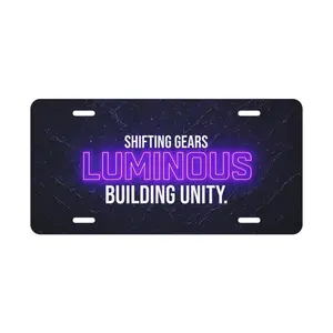 Vanity License Plate - 100% Aluminum, 12" x 6" Glossy Finish, Pre-Drilled Holes, US Sourced, Lightweight & Stylish