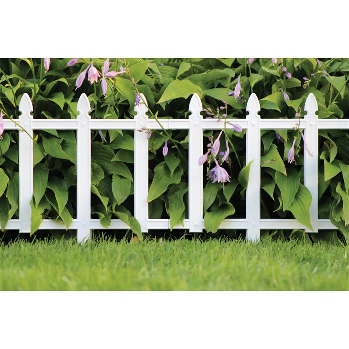 212 MAIN Master Mark 7013645 12x13 in. White Plastic Cottage Fence, Weather Resistant, Garden Fence - Pack of 36