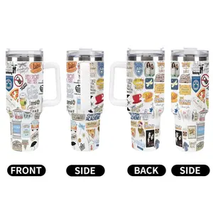 Guillermo del Toro 40oz Girl Insulated Mug, Starry Sky Town Insulated Mug, Coffee Insulated Mug, Fun TV Show Themed Gift, Luke's Restaurant Insulated Mug Gift, Fan Gift, Insulated Drink Set, Gift for Sisters, Best Friends, Female Friends, Friendship Gift