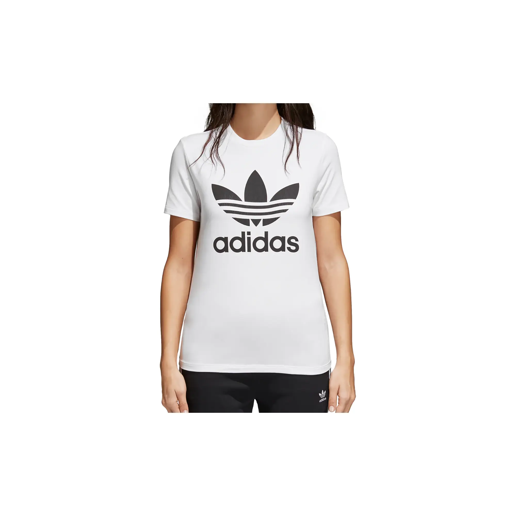 Trefoil Tee Shirt "White / Black" CV9889