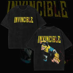 Retro 2000s Invincible Inspired Graphic T-Shirt – Dark Superhero Moment Streetwear Tee, Comic Style Cotton Shirt, Unisex Fit