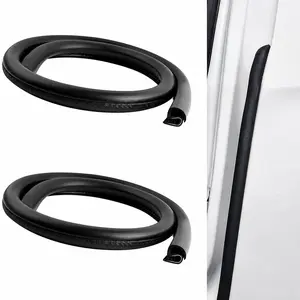 Buckle Fixed EPDM Rubber B-Pillar Seal Strip Weather Stripping (2 Pack), Daily Driving Car Truck SUV RV Cabin Sound Insulation & Dust Prevention, Auto Middle Pillar Edge Sealing Trim, Anti-Aging Tight Fit Car Mod Gadget