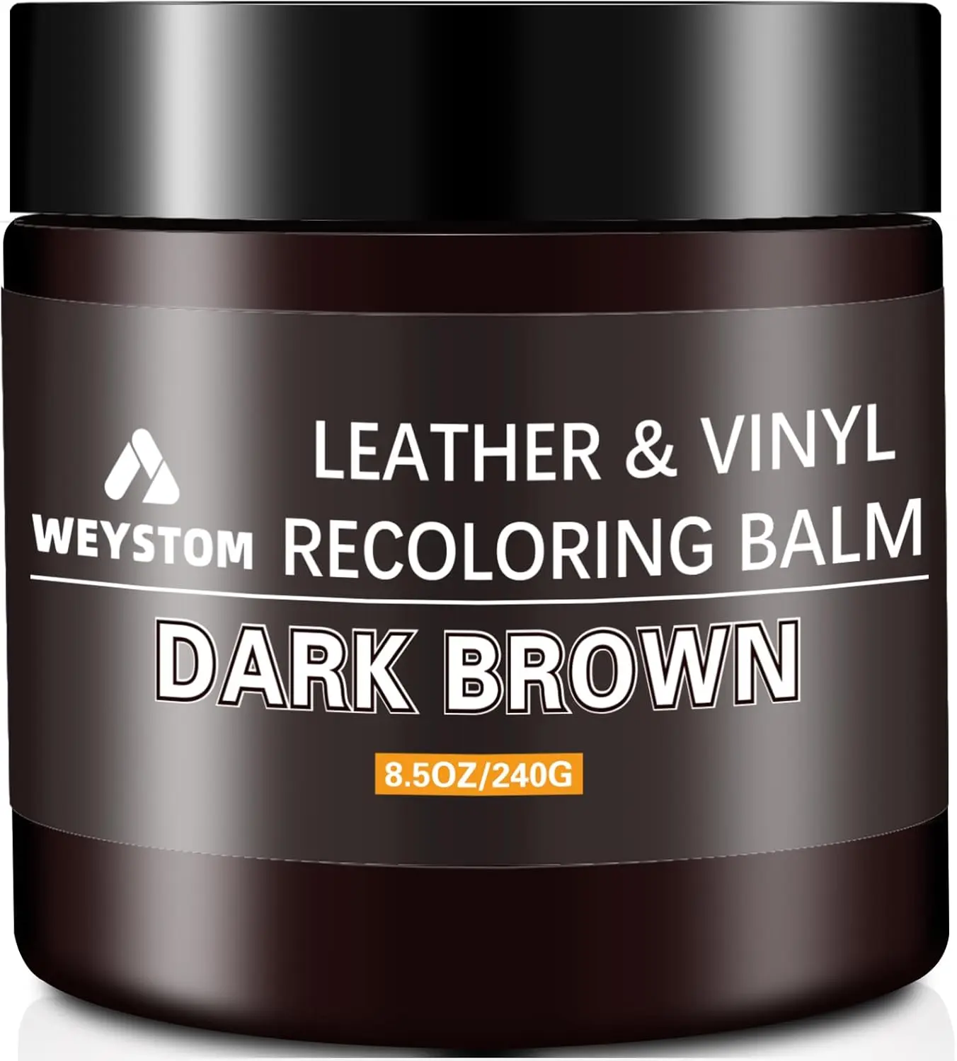 Dark Brown Leather & Synthetic Vinyl Recoloring Balm Repair Kit - Multi-Coat, Color Control, Surface Fix for Household Furniture & Cars - Rejuvenate Leathers' Aged, Faded, Cracked, Peeling, Scuffed Surfaces, Restoration