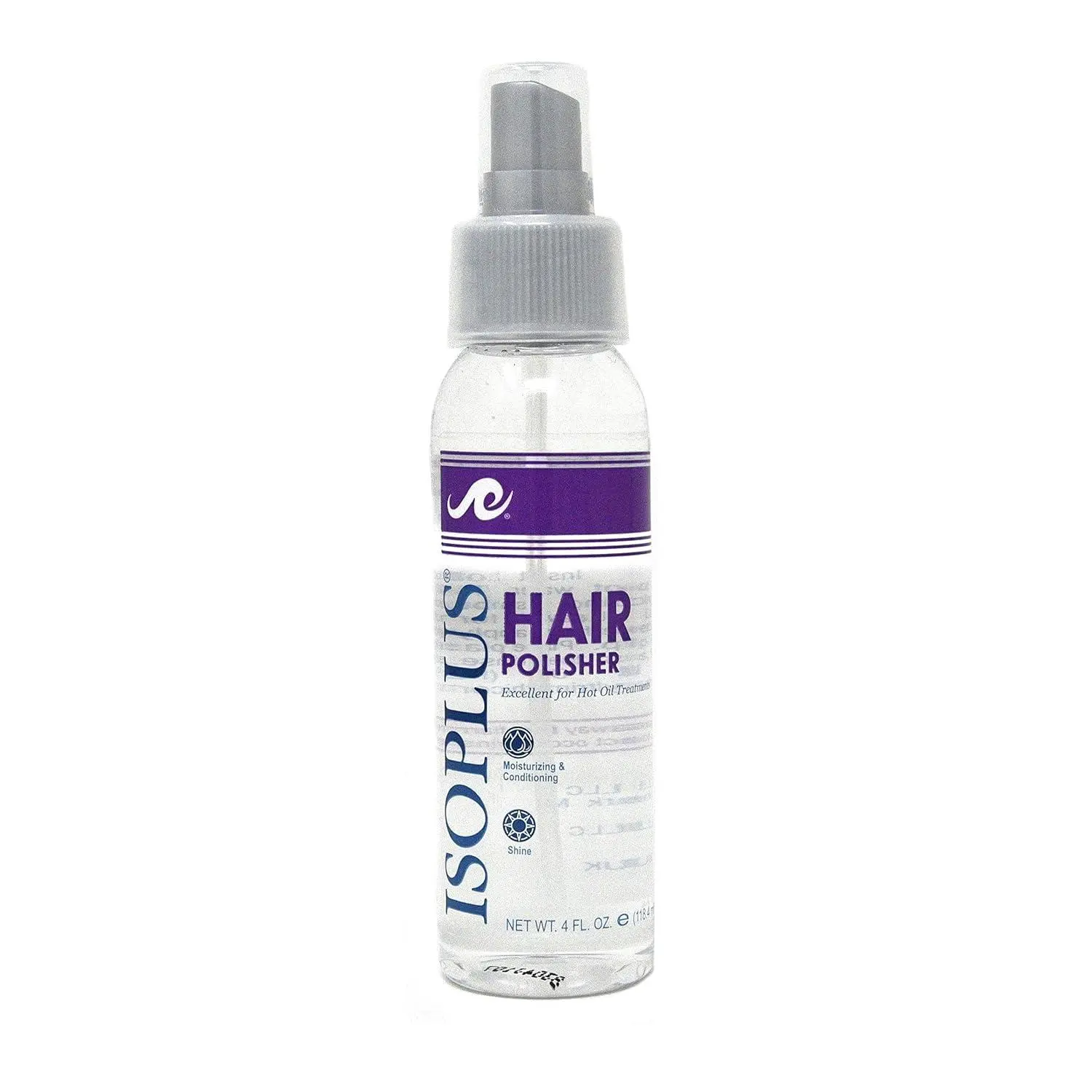 Isoplus Hair Polisher Hydrating Treatment - 4oz Polisher Type Haircare, Signature Aromatic Scent (Parfum), Mineral Oil (Paraffinum Liquidum) Emollient Base, Cyclopentasiloxane Cuticle Smoother, Phenyl Trimethicone, Moisture Lock, Scalp Safe, for All Hair,