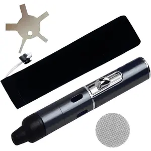 Lighter,Multifunctional Tube-in Detachable Lighter,Butane Lighter,Camping,Candle,Birthday,Black
