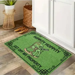 Green Frog Pattern Carpet, 1 Count Non-slip Soft Floor Mat, Decorative Area Rug for Home Living Room Bedroom Entrance Door, Animal Printed Rug, Home Decor