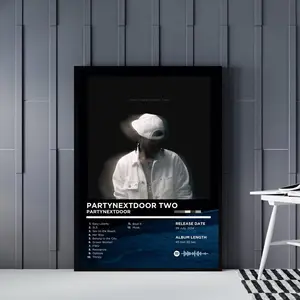 [Sale off up to 65%][Free Ship][No Frame] Partynextdoor  Art Poster  Bundle Set of 4, Music Home Decor, Wall Art Custom Rapper Album Cover Posters Minimalist_1