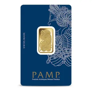 Pamp Suisse Lady Fortuna 10 Gram Gold Bar - Large Assay Card