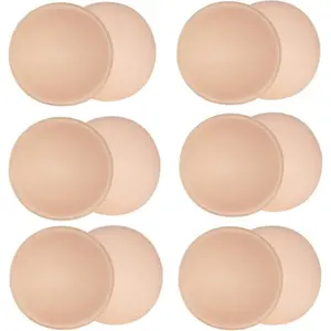 Round Bra Inserts Pads, Removable and Washable Bra Cups Inserts for Bikinis Top Swimsuit Sport Bra