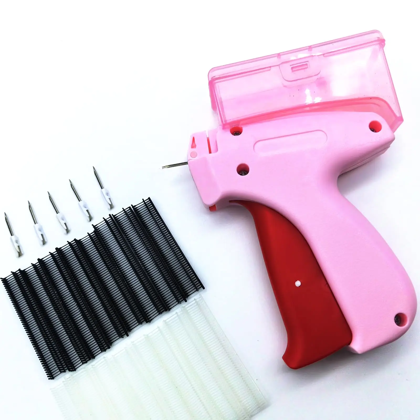 Mini Sewing Tool Kit, 1 Set Including 1 Count Quick Clothes Fastener & 1200pcs Plastic Safety Pin & 6 Counts Needle, Sewing Tool Kit for Home & Travel