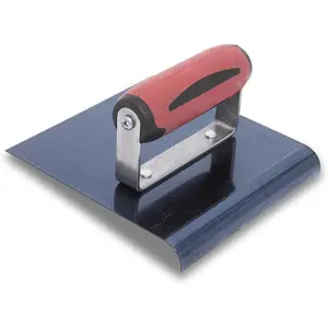 Straight Concrete Edger, 6 x 6 Blue Steel Blade, 1/2 Lip x 3/8 Radius, Made In The USA, 162BD