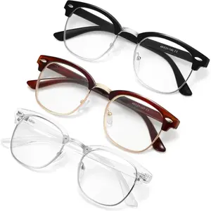 2026 NEW Computer Blue Light Blocking Glasses Blue Light Glasses Men Women Anti BluRay Clear Gaming Glasses Lenses