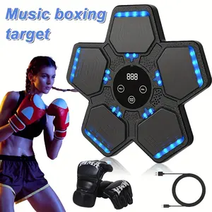 Music Boxing Machine - Smart Boxing Trainer with Gloves, Smart Display, ABS+PVC Upgraded Version, Can be used indoors and outdoors, at home, in the office, in the gym, or in the boxing gym. A perfect gift for sports enthusiasts, Christmas gift