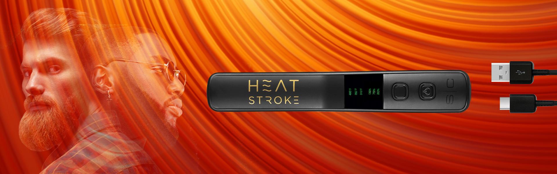 StyleCraft Heat Stroke Hot Brush - Cordless Professional Styling Brush for Beard and Hair with Cool Touch Tips Case Smooth Comfort StyleCraft Heat Stroke Hot Brush - Cordless Professional Styling Brush for Beard and Hair with Cool Touch Tips Case Smooth Comfort