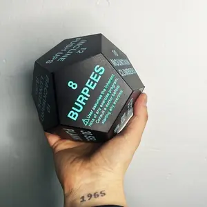 12-sided Fitness Ball, Hand Grip Exercise Ball, Finger Grip Strengthener, Stress Relief Ball for Home Gym Workout, Gym Accessories