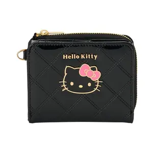 Hello Kitty Quilted Bi-Fold Wallet (Black)