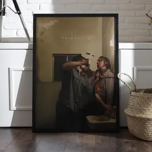 Thriller Movie Poster, Dark Psychological Film Wall Art, Intense Cinema Print, Home Decor,