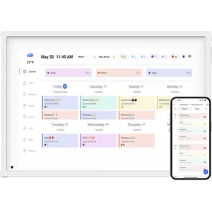 10.1" Digital Calendar, Meal Planner, Duty Chart, to Do List, Gift for Mom Dad Women Men, Electronic Organizer HD Smart Touch Screen Home Interactive Smart Electron Calender - Built-in Digital Photo Frame Function (white, 10.1)