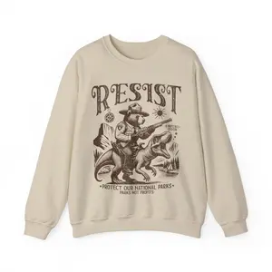 Protect Our National Parks Sweatshirt, Resist National Park Sweatshirt, Resist Bear, Resist Anti Trump, Camping Unisex Sweatshirt