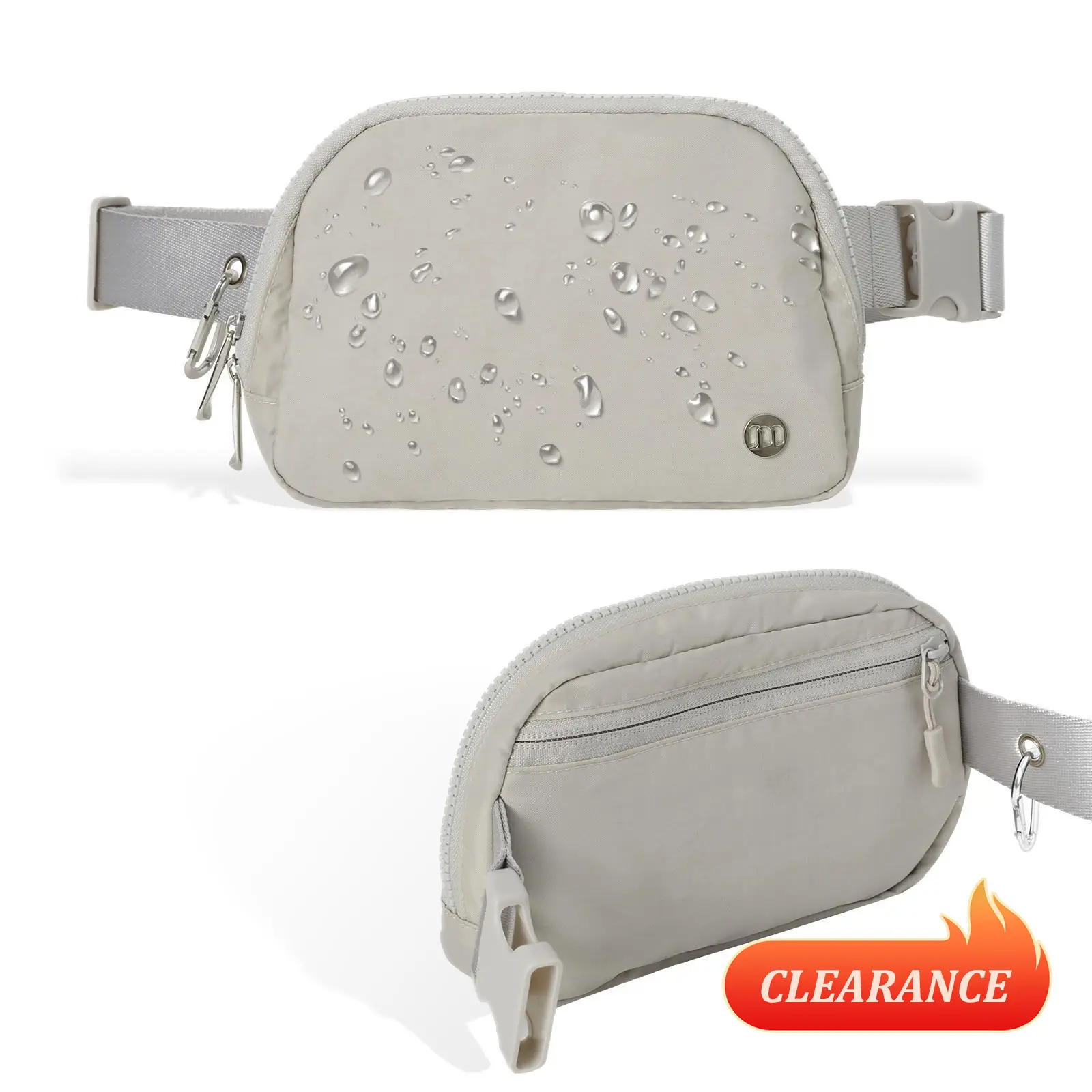 MEXS Everywhere Belt Bag 1.3L, Waterproof Fanny Packs for Women Men - Fashion Waist Packs with Adjustable Belts - Lightweight Hip Bum Crossbody Bags f