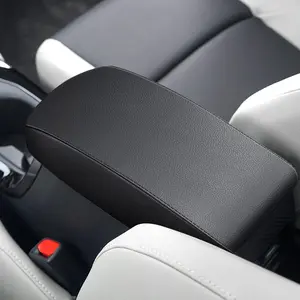 Car Console Armrest Cover, Custom-Fit Interior Accessory for Toyota Corolla 2014-2019, Black Cushion with Protection