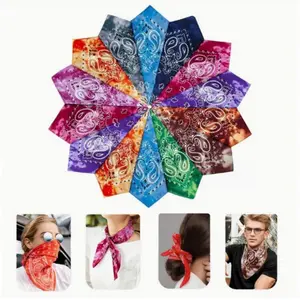 14pcs Vibrant Tie-Dye Paisley Bandanas - Colorful Cowboy Handkerchiefs for Men & Women, Soft & Stylish Headbands or Neck Accessories, Perfect for Casual Wear or Western Themes, Versatile Headgear | Stylish Cowboy Accessory | Durable Fabric tiktokshopsprin