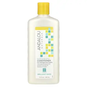 Andalou Naturals Conditioner, Brilliant Shine, Sunflower & Citrus, For Strength and Vitality, 11.5 fl oz (340 ml)