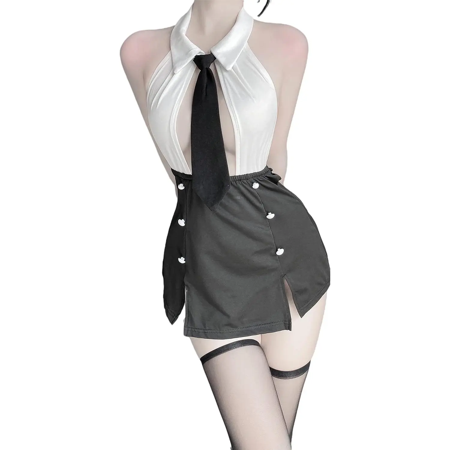 Women's Office Secretary Uniform Sexy Teacher Costume Cosplay Lingerie With Socks (2489White Black) - TikTok Shop Women's Office Secretary Uniform Sexy Teacher Costume Cosplay Lingerie With Socks (2489White Black) - TikTok Shop