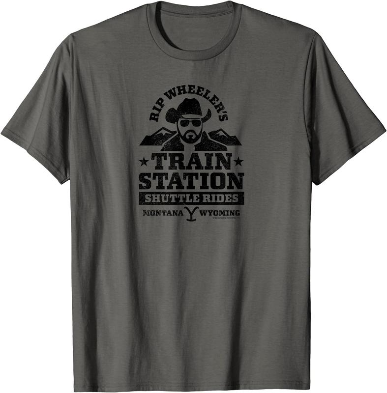 Yellowstone RIP Wheelers Train Station Short Sleeve T-Shirt