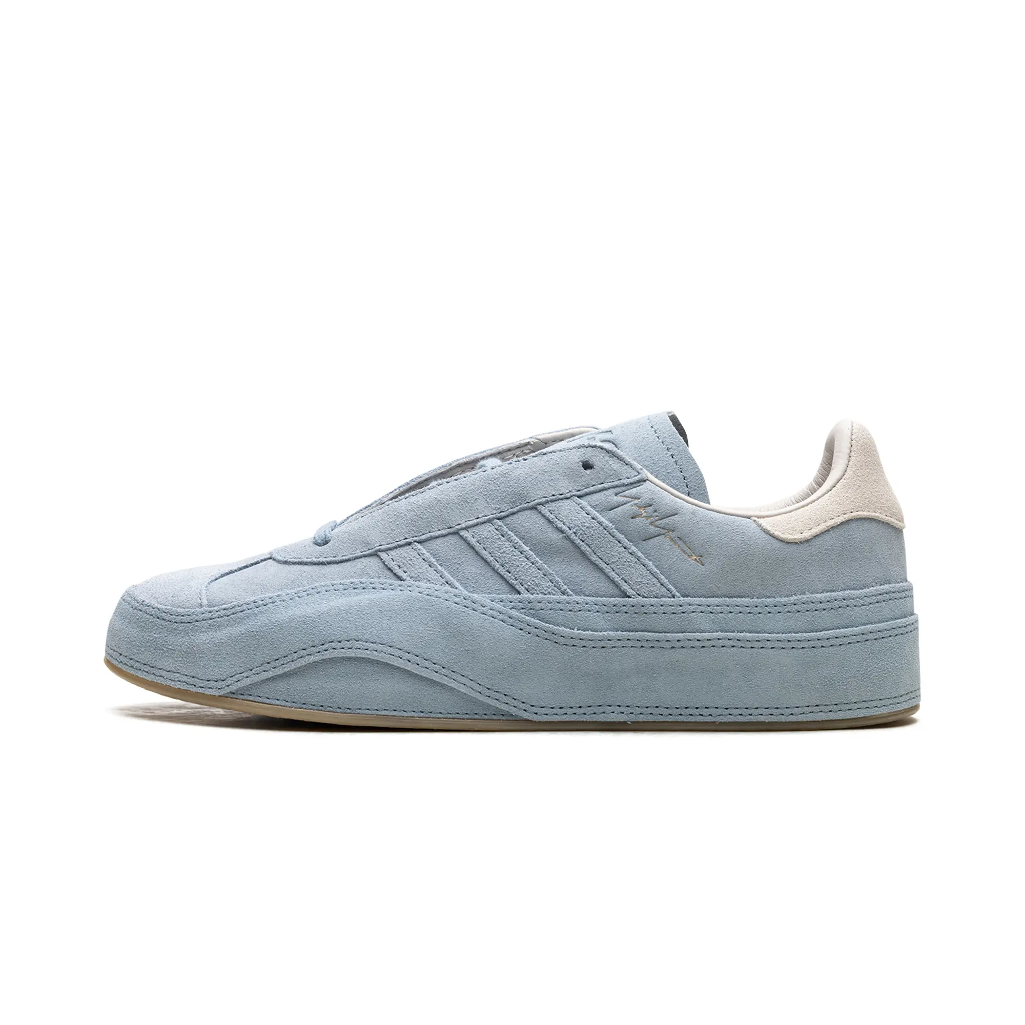 Y-3 Gazelle Suede Casual Shoe - Tactile Blue Alumina Sneaker Trainer, Style ji2069