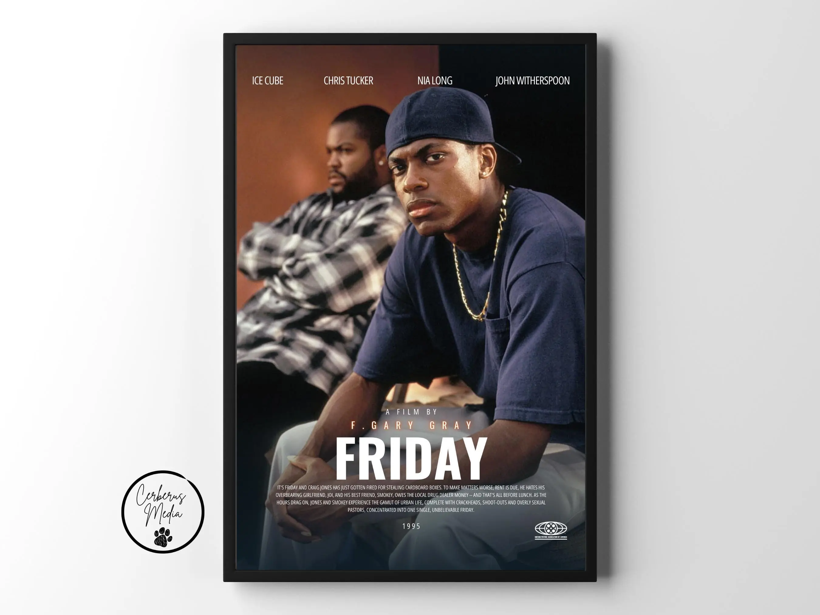 Friday 1995 print, Poetic Justice 1993 wall art decor, Waiting to Exhale 1995, Classic 90s Movie Poster, Love & Basketball 2000 Midcentury Modern