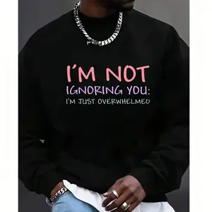 Comfy Long Sleeve Sweatshirt Featuring a Funny Quote – Unisex Crew Neck