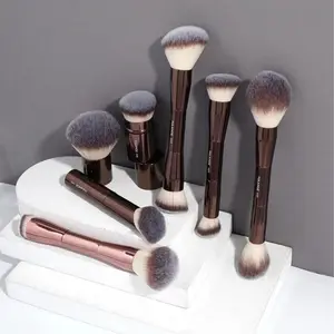 MAANGE 7 PCS  Makeup Brush Set Foundation Concealer Brush For Blending Liquid Cream Powder Beauty