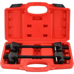 Strut Spring Compressor Tool Kit Heavy Duty Dual Coil Spring Compressor with Locking Pins, 13/16” Socket 1/2" Drive, 11.5" Range, Set of 2 for Suspension Work
