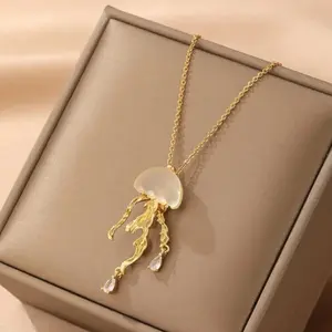 Stainless Steel Jellyfish Necklace