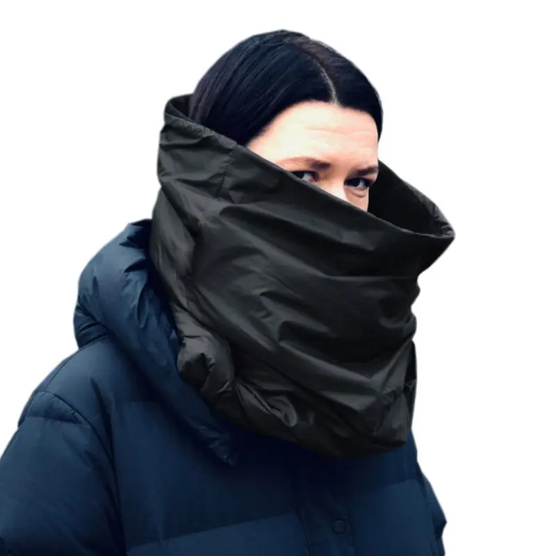 Fashion Chunky Infinity Unisex Scarf Snood Waterproof Windproof headscarf puffer Scarf Hooded Cowl Huge winter Neck Warm