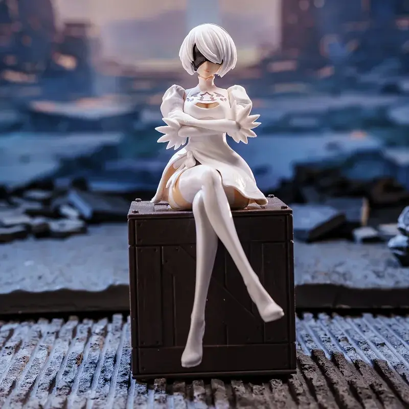 Anime Figures 13cm NieR Automata 2B Action Mechanical Lifeform Anime Figurine Statue Pvc Model Doll Collection Toy Gift Kids