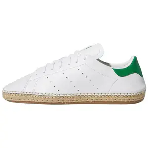 Adidas Originals x CLOT Stan Smith Espadrille Low-Top Sneakers for Women - White and Green, Comfortable, Versatile, Slip-Resistant Trending Shoes, House White Official Shoes to Get / Maison Mihara