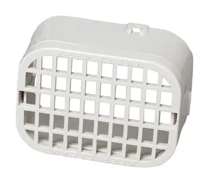 Amerimax 5007135 White Polycarbonate Rodent Guard, 3.5 x 4.5 x 1.5 in. - Pack of 12
